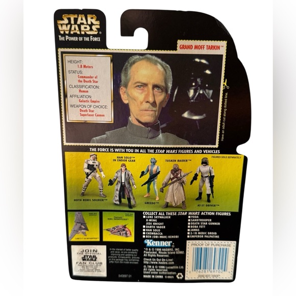 Star Wars Power of the Force Grand Moff Tarkin Figure - Picture 4 of 4